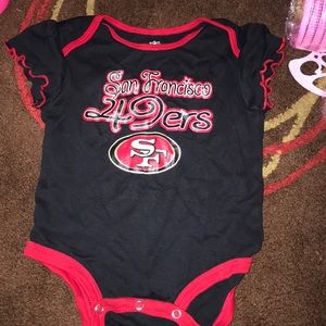 Baby girls SF 49er onesie 12M